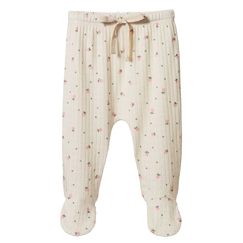 Nature Baby Footed Rompers Pointelle image number 0